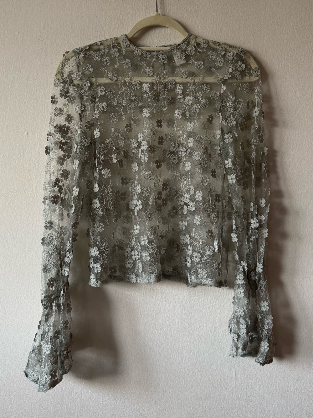 Mesh Floral Blouse